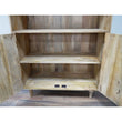 Tall Mango Wood Storage Display Cupboard Storage Candle and Blue Interiors