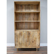 Tall Mango Wood Storage Display Cupboard Storage Candle and Blue Interiors