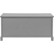 Grey 3 Drawers/3 Basket Hallway Seat Storage Chest of Drawers Candle and Blue Interiors