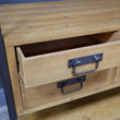 Industrial Light Wood Hall Stand Industrial Style Candle and Blue Interiors