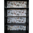 Industrial Metal Display 4 Shelf Cabinet Industrial Style Candle and Blue Interiors