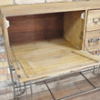 Industrial Multi-Drawer Wooden Cabinet Industrial Style Candle and Blue Interiors