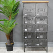 Industrial Retro Style Cabinet Industrial Style Candle and Blue Interiors