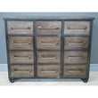 Industrial Style 3 Door 3 Drawer Metal Sideboard Buffets & Sideboards Candle and Blue Interiors