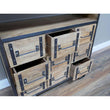 Industrial Style Chest of 9 Drawers Mango Wood & Iron Chest Drawers Candle and Blue Interiors
