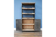 Industrial Style Metal & Fir Wood Narrow Storage Unit- Camberwell Industrial Style Candle and Blue Interiors