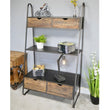 Industrial Style Metal & Fir Wood Standing Bookcase Bookcases & Standing Shelves Candle and Blue Interiors