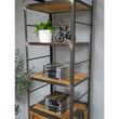 Industrial Style Narrow Wood & Metal Bookcase Bookcases & Standing Shelves Candle and Blue Interiors