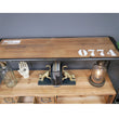 Industrial Style Slimline Wooden Trolley Storage Unit With 6 Drawers Buffets & Sideboards Candle and Blue Interiors