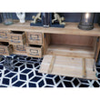 Industrial Style Slimline Wooden Trolley Storage Unit With 6 Drawers Buffets & Sideboards Candle and Blue Interiors