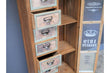 Industrial Wooden Map Cabinet Industrial Style Candle and Blue Interiors