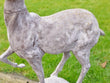 Large Garden Stag Finials Cast Iron Garden Sculptures Candle and Blue
