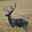 Large Standing Metal Garden Stag Garden Sculptures Candle and Blue
