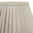 40cm Taupe Poly Cotton Pleat Shade Shade Candle and Blue 