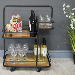 Industrial Iron Drinks Trolley