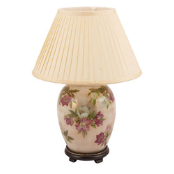 Jenny Worrall Hellebore Glass Lamp Base Lighting Candle and Blue 