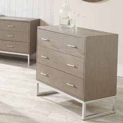 Elgon Grey Wash Mango Chest of 3 Drawers Chest of Drawers Candle and Blue Interiors 