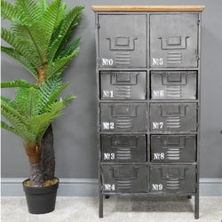 Industrial Retro Style Cabinet Industrial Style Candle and Blue Interiors 