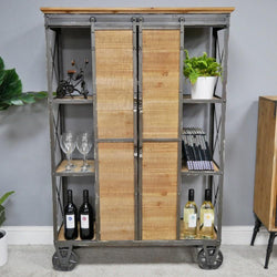 Industrial Style Sliding Door Cabinet Industrial Style Candle and Blue Interiors 