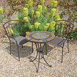 Outdoor Garden Dining Set For 2 People - Villena Garden Furniture Candle and Blue Interiors 