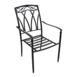 Pair of Metal Garden Patio Dining Chairs - Ascot Garden Furniture Candle and Blue Interiors 