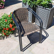 San Remo Garden Patio or Conservatory Set of 2 Chairs Outdoor Chairs Candle and Blue Interiors 