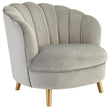 Soft Grey Velvet Upholstered Living Room Chair Accent Chairs Candle and Blue Interiors 