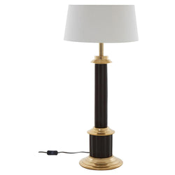 Tall Black Gold Style Column Lamp Table Lamps Candle and Blue Interiors 