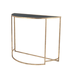 Venez Half Moon Table console table Candle and Blue Interiors 